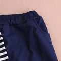 2pcs Boys Long Sleeve Stripe Outfit Toddler Kids