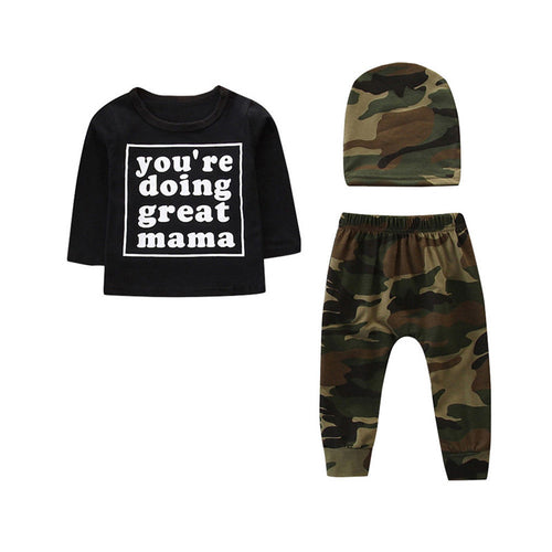 Active Kids Baby Boys Autumn Cotton Outfits Long - Kids 