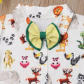 Lovely Kids Baby Boys Outfit 2PCS Short Sleeve