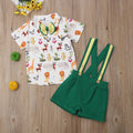 Lovely Kids Baby Boys Outfit 2PCS Short Sleeve