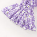Girls Georgette Floral Frock — Off-Shoulder Knee-Length Dress | Breezy Summer Outfit for Girls 4–5 Years