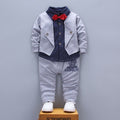 Kids 2-Piece Autumn Set — Long Sleeve Patchwork Top & Pants | Cotton Outfit for Toddlers 1–4 Years